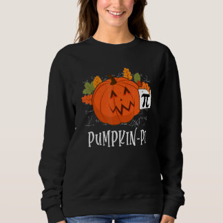 Sweatshirt Pumpkin Pi Halloween Costume Math Day Orange