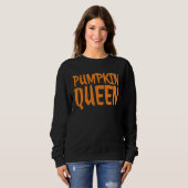 Sweatshirt Pumpkin Queen Cute Fall Autumn (Devant entier)