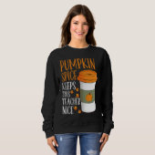 Sweatshirt Pumpkin Spice Keeps This Teacher Nice Fall Hallowe (Devant entier)