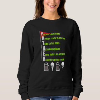 Sweatshirt Pun De Golf Pour Les Pères Qui Aiment Le Golf Et L