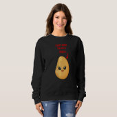 Sweatshirt Pun de nourriture Vegan Potato 1 (Devant entier)