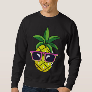 Sweatshirt Pun Shades Pineappé Tropical Fruit Lunettes de sol