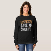 Sweatshirt Puns De Gâteaux M'Afaire Sourire (Devant entier)