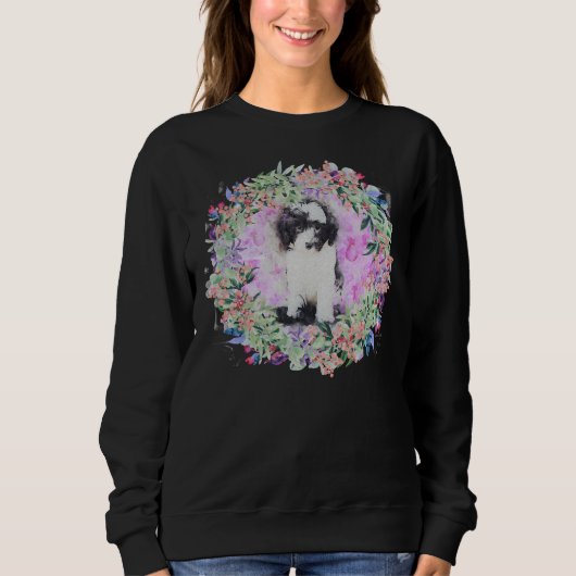 Sweatshirt Puppie de caniche (Devant)