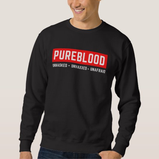 Sweatshirt Pureblood non masqué sans peur (Devant)