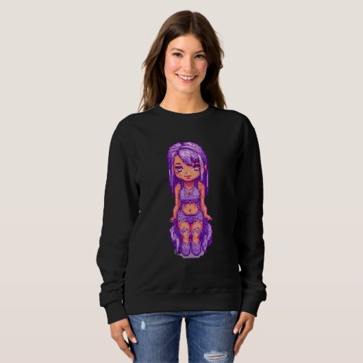 Sweatshirt Purple fille (Devant entier)