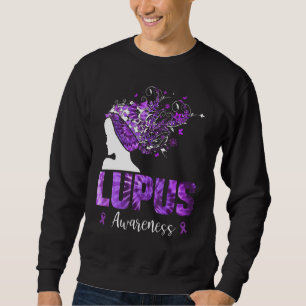 Sweatshirt Purple Lupus Sensibilisation Femme Tie Dye Papillo
