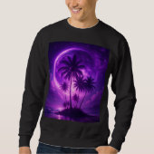Sweatshirt Purple Moon Island Dreamscape (Devant)