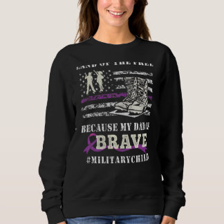 Sweatshirt Purple Up Militaires Enfants Terre De Liberté Mon 