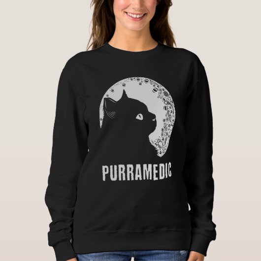 Sweatshirt Purramedic Cat   Paramedic Kitten EMT   Cat Mom (Devant)