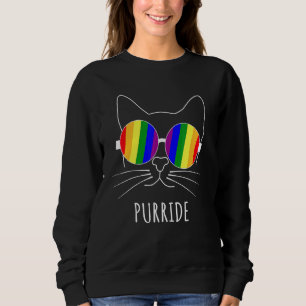 Sweatshirt Purride Cat Lgbt Gay pride Lesbian Bisexual Transs