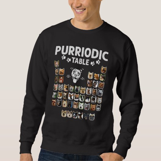 Sweatshirt Purriodic Table Periodic Elements Dog Chemistry Ch (Devant)