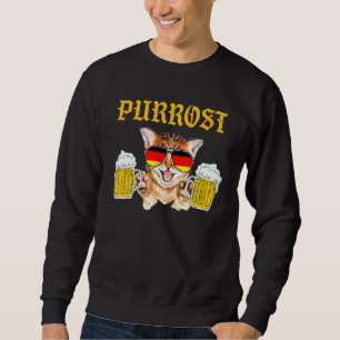 Sweatshirt Purrost Chat Boire Bière Allemagne Festival Prost