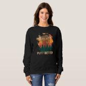 Sweatshirt Putt Better Disc Golf Player Golfer Athlete Sarca (Devant entier)