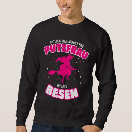 Sweatshirt Putzfee Putzfrau Putzkraft Nettoyeur de bâtiment S (Devant)