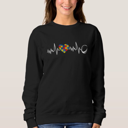 Sweatshirt Puzzle Rugby Support Sensibilisation sur l'autisme (Devant)