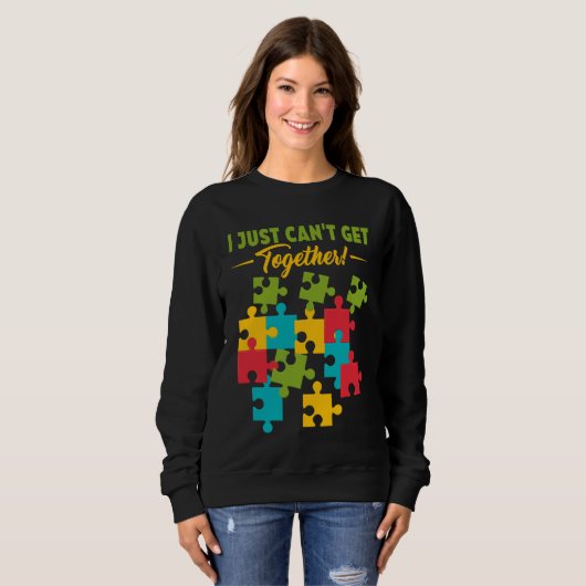 Sweatshirt Puzzle Solving Puzzles Hobby Crossword 6 (Devant entier)