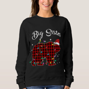 Sweatshirt Pyjama de buffle à patte rouge à gros ours