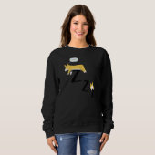 Sweatshirt Pyjama de Chien de Corgi endormi (Devant entier)
