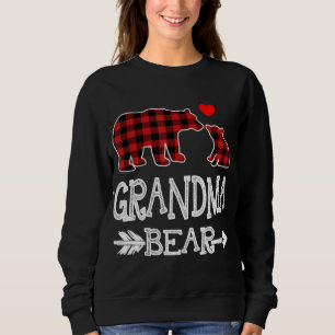 Sweatshirt Pyjama de Noël de l'ours de grand-mère rouge corre