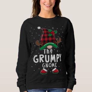 Sweatshirt Pyjama de Noël Gnome Matching Family grincheux
