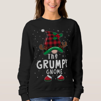 Sweatshirt Pyjama de Noël Gnome Matching Family grincheux