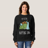 Sweatshirt Pyjama Dinosaure Dormir tête de couchage (Devant entier)