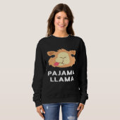 Sweatshirt Pyjama Llama Llama (Devant entier)