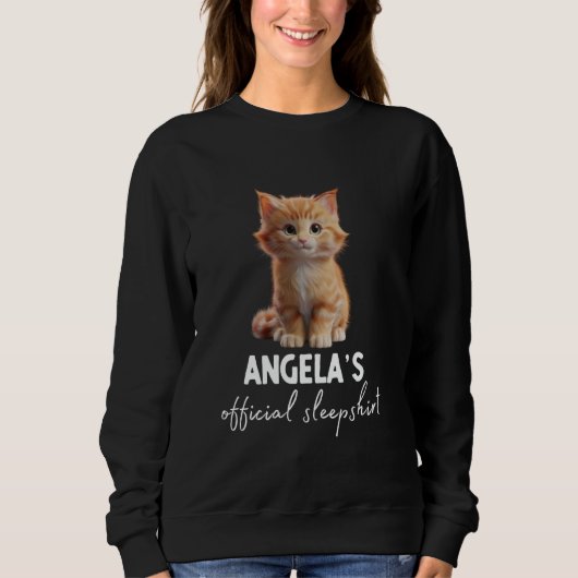 Sweatshirt Pyjama Officiel De Chat Sleepshirt ANGELA (Devant)