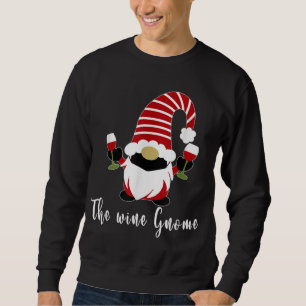 Sweatshirt Pyjamas de Noël Gnome de vin rouge en plastique