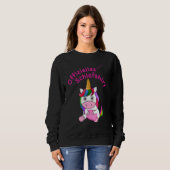 Sweatshirt Pyjamas de nuit de sommeil Unicorne Sirène (Devant entier)