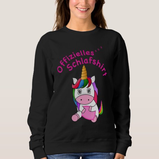 Sweatshirt Pyjamas de nuit de sommeil Unicorne Sirène (Devant)