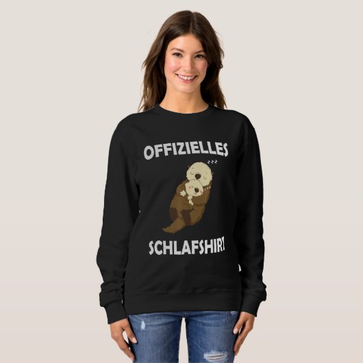 Sweatshirt Pyjamas de nuit Otter (Devant entier)