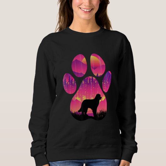 Sweatshirt Pyrenean Shepherd Paw Mom Dad Dog  Women Men (Devant)
