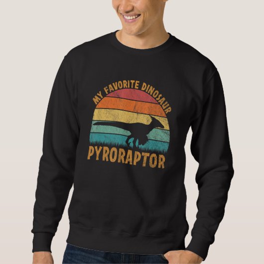 Sweatshirt Pyroraptor Mon Dinosaure Préféré Dino (Devant)