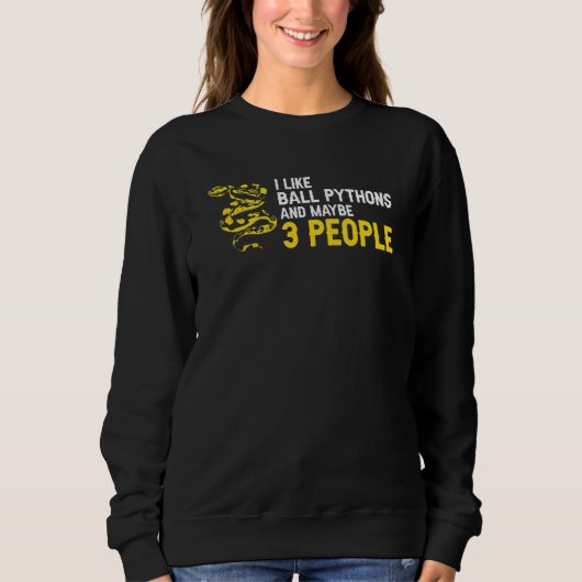 Sweatshirt Python Balle Banane et Conceptions de Reptile de N (Devant)