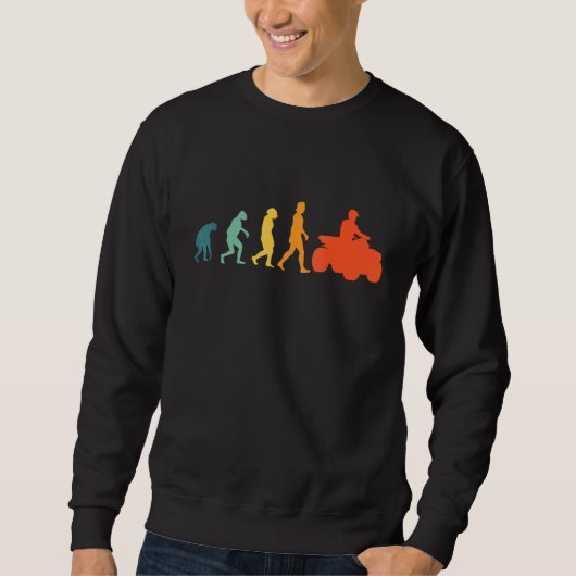 Sweatshirt Quad Evolution Retro Quad VTT 4x4 Quad (Devant)