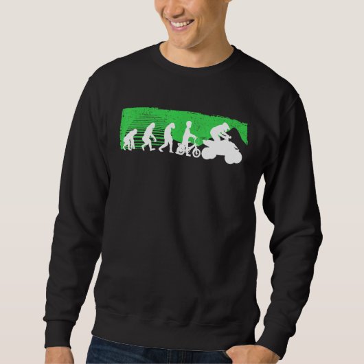 Sweatshirt Quad Retro Quad Riding Quatre Routeurs Atv Pour Ga (Devant)