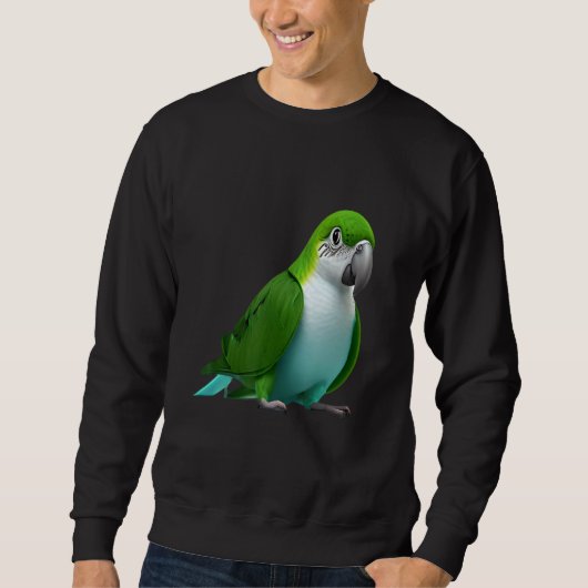 Sweatshirt Quaker Parrots birds animals pet Cute quotes Fami (Devant)