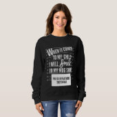 Sweatshirt Quand Il S'Agit De Mon Enfant, Je Sourirai Dans Mo (Devant entier)