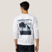 Sweatshirt Quand la Lune murmure à la Giraffe (Dos entier)