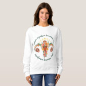 Sweatshirt Quand l'injustice devient Droit pro choice Pro Roe (Devant entier)