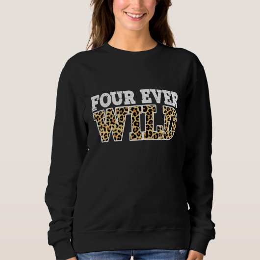 Sweatshirt Quatre à jamais sauvage (Devant)