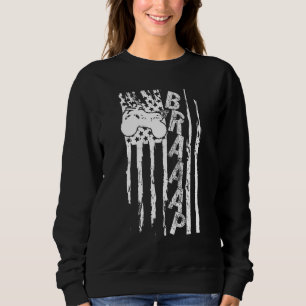 Sweatshirt Quatre Chasseurs De Roue Tous Terrain Atv Retro Us
