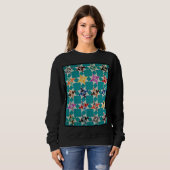 Sweatshirt Quatre courtepointes de hirondelles (Devant entier)