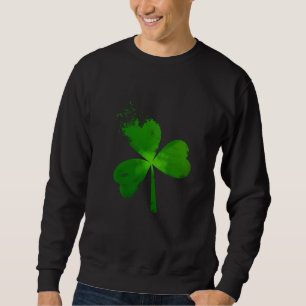 Sweatshirt Quatre feuilles de trèfle peint