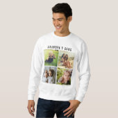 Sweatshirt Quatre Grille de Collage de Photo, personnalisatio (Devant entier)
