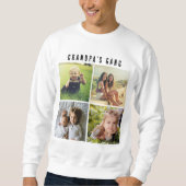 Sweatshirt Quatre Grille de Collage de Photo, personnalisatio (Devant)