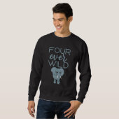 Sweatshirt Quatre jamais sauvages (Devant entier)