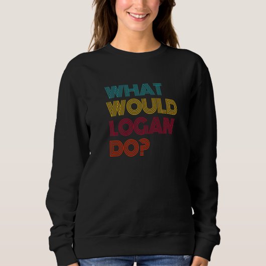 Sweatshirt Que ferait Logan ? J'aime Logan Premium (Devant)